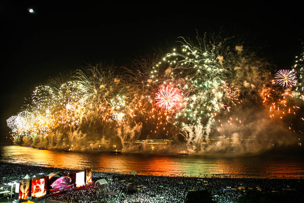 New Year's Fireworks in Rio