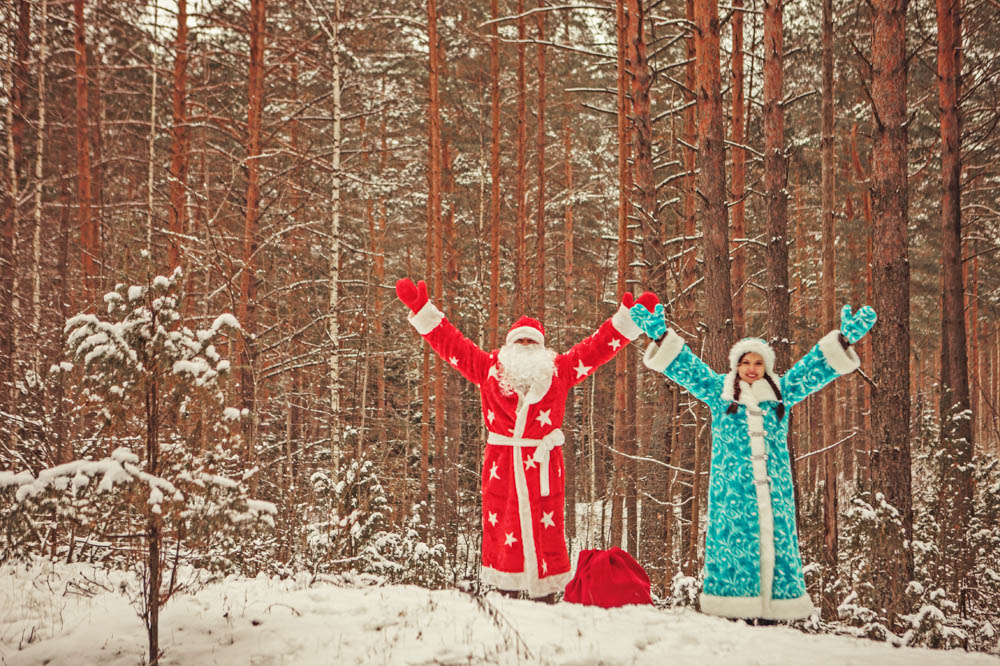 Ded Moroz and Snegourochka